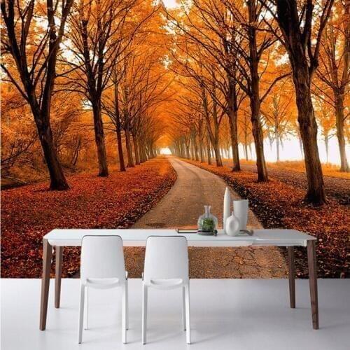 Custom mural 3D autumn forest wallpaper living room TV backdrop custom wallpaper stereo living room mural