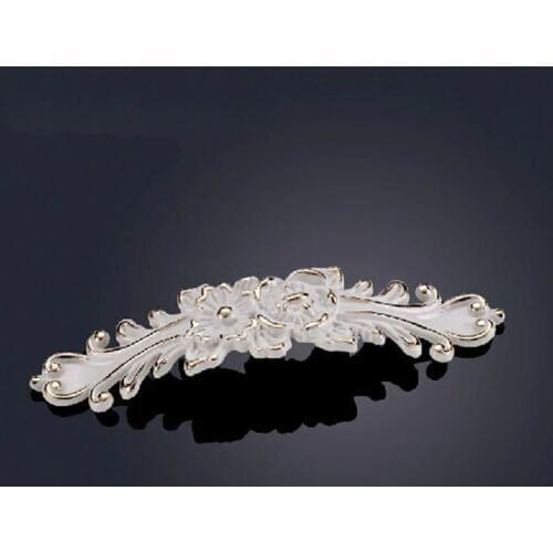 New 2pcs 96mm Ivoy Cabinet Drawer Handle&Knob Modern Furniture Closet Ivory Knob Kitchen Cupboard Cabinet Knob Shoes Box Pulls