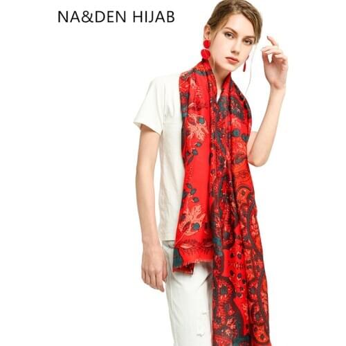 NEW Viscose Long muffler Hi-Q beach wraps Winter scarf Flower printing scarves Islamic scarf Solid shalws Muslim hijab 10pcs/lot