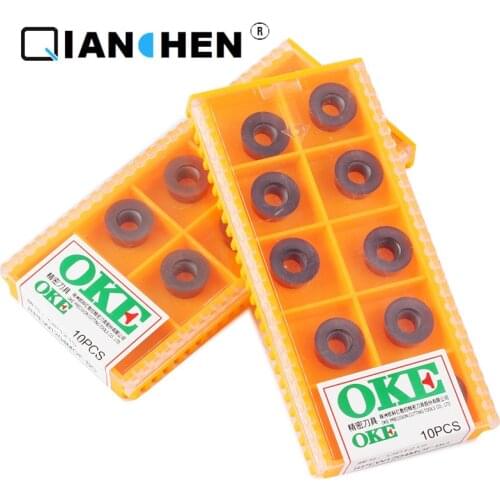 OKE 10pcs/lot High Precision High Performance High Strength CNC RPEW1204MOF-BG OP1215 Industry Carbide Inserts Hard Alloy