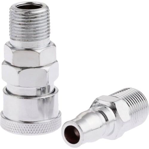 2pcs/set SM30+PM30 Pneumatic Part Air Line Hose Compressor Connected Quick Release 3/8" BSP Male Thread Coupler Connector Parts