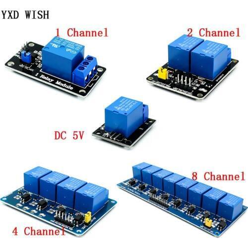 5V 1 2 4 8 channel Relay module with optocoupler Relay 5 V Output 1 2 4 8 way Relay module For arduino Expansion Board