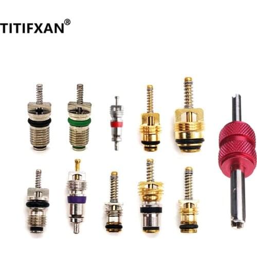 For Volkswagen Magotan Sagitar Jetta Toyota Nissan R134a R12 Car A/C Valve Core Air Conditioning Pipe Repair Remover Tool Set