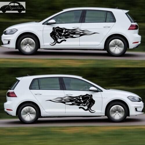 Elephant Vinyl Car Door Sticker Decal Posters Wall Decals Decor Mural Wild Animal