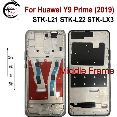 Middle Frame For Huawei Y9 Prime 2019 Front Frame Housing Cover STK-L21 STK-L22 STK-LX3 Phone Replacement Frame Y9prime 2019