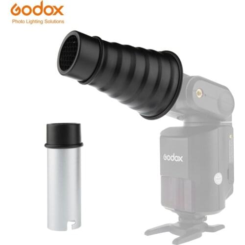Godox AD-S9 Flash Snoot with Honeycomb Grid for Witstro AD200 AD360II AD360 AD180 Flash Speedlite