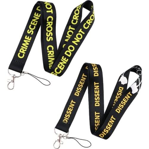 YA345 I Dissent Judge Keychains Accessory Mobile Phone USB ID Badge Holder Keys Strap Tag Neck Lanyard For Girls Cute