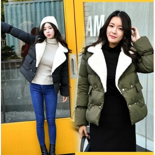Winter Jacket Women Clothes 90% White Down Thick Coat Female Casual Warm Fur Coller Casacas Para Mujer LW680