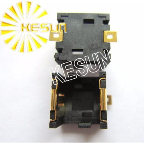 FREE SHIPPING 10PCS x BS-9 Gold-plated SMT Button Battery Holder for 2pcs x AG13 LR44 Button Cell