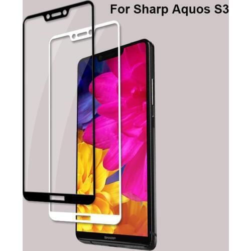 2PCS For Sharp Aquos S2 S3 Tempered Glass 2.5D 9H Full Cover Screen Protector for Sharp S2 S3 Mobile Phone Protective Glass Film