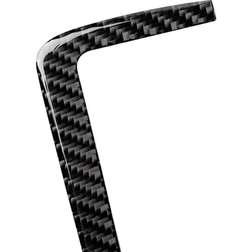 2PCs Central Cover Trim Car Carbon Fiber Interior Central Cover Trim New Newest Practical Sale