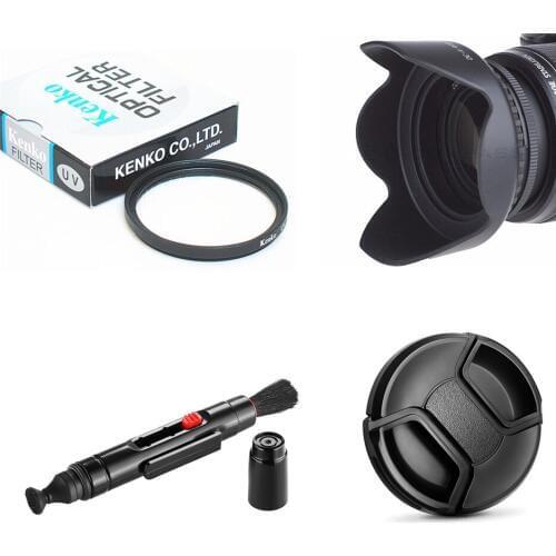 37mm UV Filter + Lens Hood + Cap + Cleaning Pen for Sony HDR HC9 HC9E CX12 CX12E CX440 CX450 CX485 CX485E CX550 XR550 CX550E