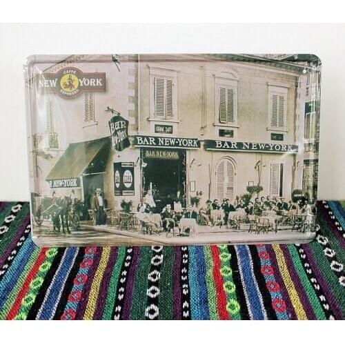 50pcs/lot Metal Sign shabby chic Metal signs retro New york Bar House Shop Game Room Art Marquee Consol Metal Decor F-37