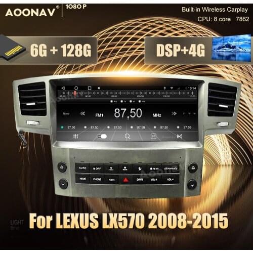 2 din Android 10.0 car radio For LEXUS LX570 2008-2015 car stereo auto radio GPS navigator Video Audio Radio Receiver Head Unit