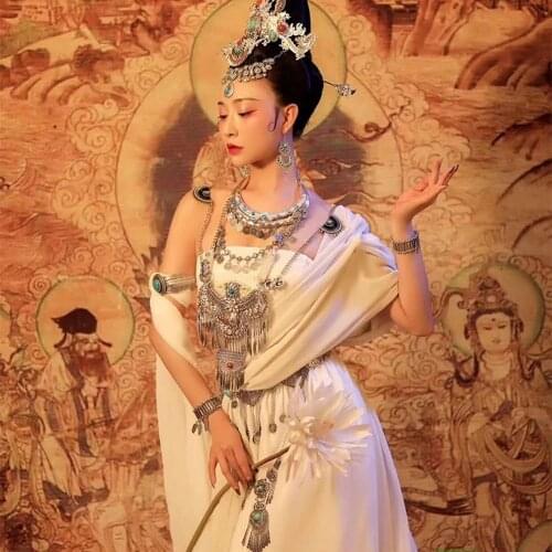 Gypsy Indian Necklace Afghan Oxidized Tassel Coin Jhumka Earrings&Bracelet&necklace&Waist Belly Chains Boho Turkish Jewelry Sets