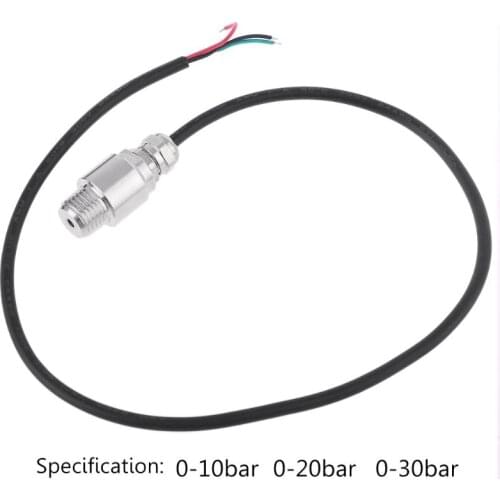 DC 5V 1/4 NPT Pressure Transducer Transmitter Sensor Stainless Steel Oil Air Water 10/20/30 Bar