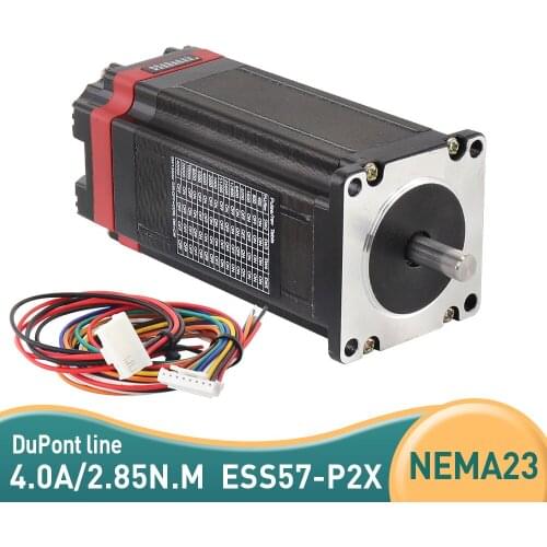 1pcs ESS57-P2X 100MM 1.8 degree Drive servo motor integrated machine nema23 stepper motor 4.0A 2.85N.M 57 motor for CNC milling