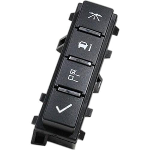 Driver Information Center Switch DIC Engine Start Button Fits for Chevrolet Sierra Express 15947841 15167184 Replacement