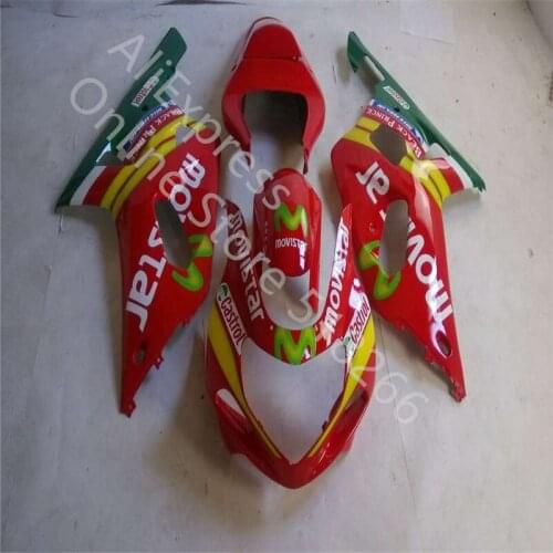 Red green Fairings set for SUZUKI GSXR600 GSXR750 2001-2003 motorcycle body fairing kit GSXR 600 GSXR 750 01 02 03 fairing