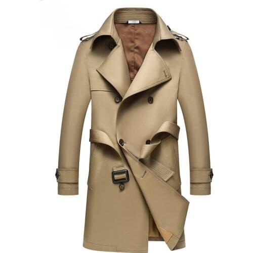 Мужские длинные тренчи LUCLESAM China At AliExpress