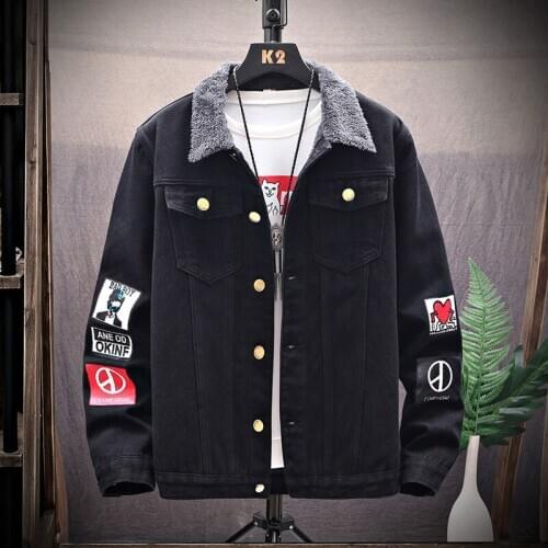 MensFashion Slim Jacket Can Be Washed Thin Section Capless Lapel Single Row Button Stitching Casual Sports Denim Jacket 9colors