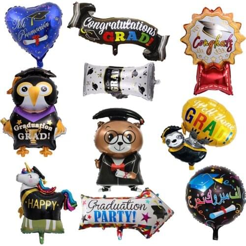 Congrats Grad Balloons Graduation Air Balloons Graduation Globos Back To School Decorations Birthday Party Decorations Kids Gift