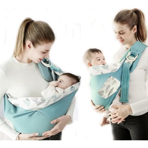 Baby Wrap Newborn Sling Dual Use Infant Nursing Cover Carrier Mesh Fabric Breastfeeding Carriers Up To 130 Lbs (0-36M)