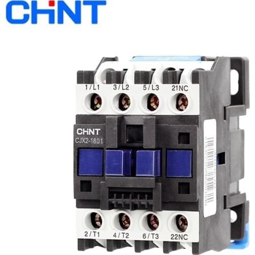 Original CHINT CJX2-1801 1NC AC Contactor 18A Coil Voltage 380V 220V 110V 36V 24V LC1-D AC Contactor