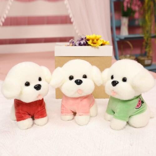 New Sale 25/35/45CM Plushie Cute Soft Stuffed Dog With Sweater Children Plush Toys Home Decor For Kids Birthday Gifts