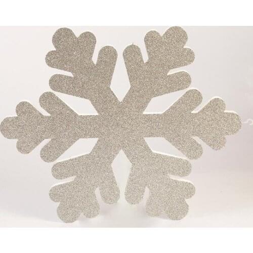 Christmas Styrofoam Snowflake Silver 48 cm x 48 cm christmas decorations рождественские украшения