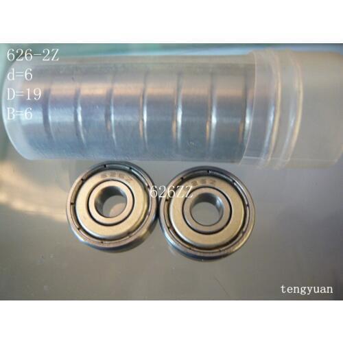 High Quality 10 pcs 626ZZ 626Z ABEC-5 Deep groove ball bearing,bearing steel 6X19X6 mm 626 2Z