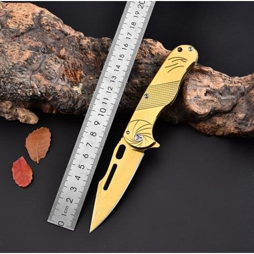 Everyday Carry Folding Knife Stainless Steel Self-defense Survival Knife Military Tactical Knife