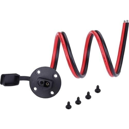 Solar Weatherproof SAE Socket Sidewall Port SAE Quick Cable Connect Solar Panel Mount 10 AWG 2 ft. for Generator Battery Charger