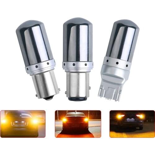High power LED S25 1156 BA15S P21W T20 7440 W21W 1157 BAY15D P21 5W 21W car led turn signal lights canbus auto brake lamp 12-15v
