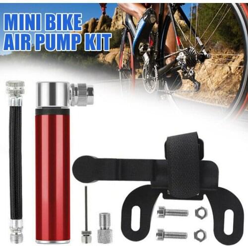 Mini Bicycle Pump Portable Hand Pressure Air Tire Inflator Mountain Cycling Accessories Fit for Presta Schrader Valves