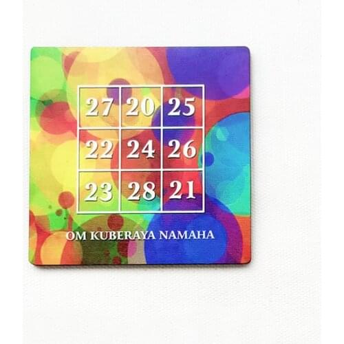 Magic Vibrations Kubera Yantra Magnet Money Magnet decorative objects Декоративные элементы Objetos decorativos