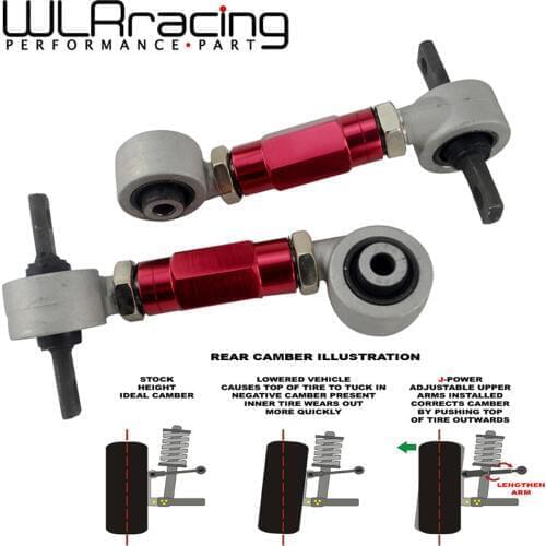 WLR RACING - Left + Right Rear Camber KiT FOR HONDA ACURA CIVIC INTEGRA CRX REAR CAMBER ARM KIT EG EK DC2 EF WLR9851