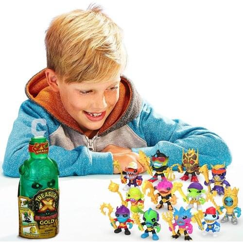 Treasure X Sunken Gold Bottle Smash - Action Figure & Treasure Inside. 10 Levels of Adventure, Multicolor
