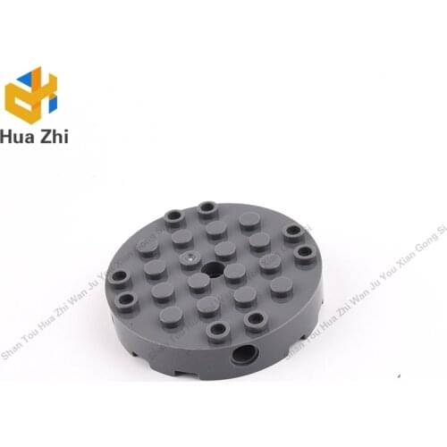 Building Blocks Parts 18897 3PCS Brick Round 6 x 6 with 4 Side Pin Holes and Center Hole LEGOING MOCS Education
