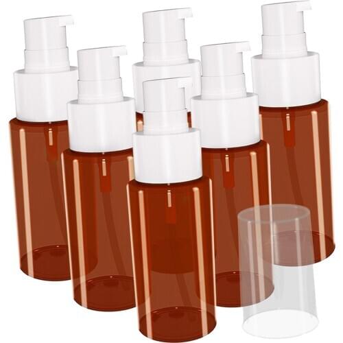 6Pack Portable 60ml Essential Oil Refillable Empty Bottle Lotion Containers