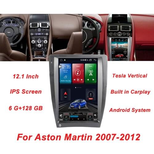 Car Radio 128G Android Vertical Touch Screen GPS Navigation For Aston Martin Video Multimedia Player Stereo Heat Unit Receiver