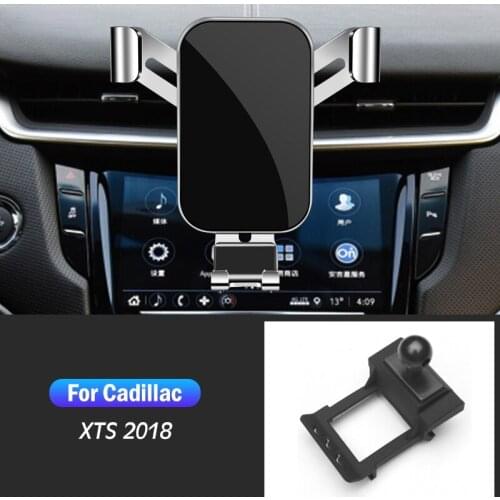 Car Mobile Phone Holder For Cadillac XTS 2018 Air Vent Outlet Clip Mounts GPS Stand Gravity Navigation Bracket Car Accessories