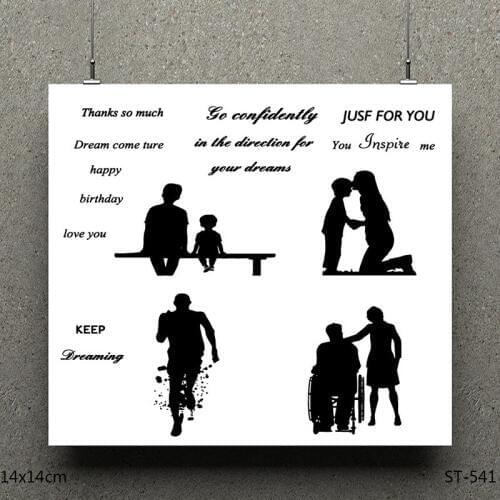 AZSG Growth story Clear Stamps/seal for DIY Scrapbooking/Card Making/Photo Album Decoration Supplies