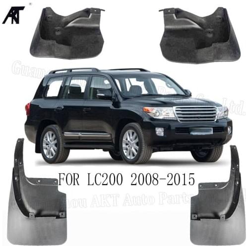 For toyota Land Cruiser LC200 FJ200 2008-2016 Mudflaps Splash Guards Front Rear Mud Flap Mudguards Fender Set Molded Mud Flaps