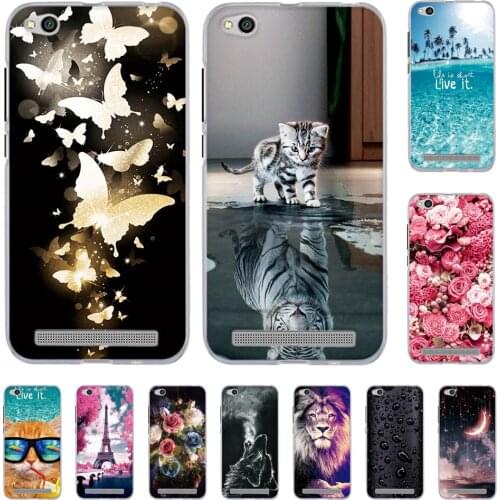Print TPU Case For Xiaomi Redmi 5A Back Soft Phone Cover For Xiaomi redmi 5a Painted Pattern Silicone Shells For Redmi 5 A Bags