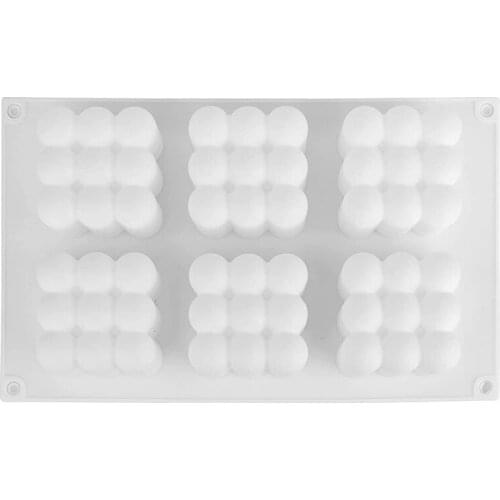 Mousse Cake Mold Silicone Baking Mold Silicone Moldcube-Mold for Cakes, Bread, Jelly, Muffins