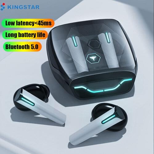 KINGSTAR TWS Bluetooth Gaming Earphones Wireless Headphones With Mic Noise Reduction Sports Headset Low Latency Gamer Earbuds