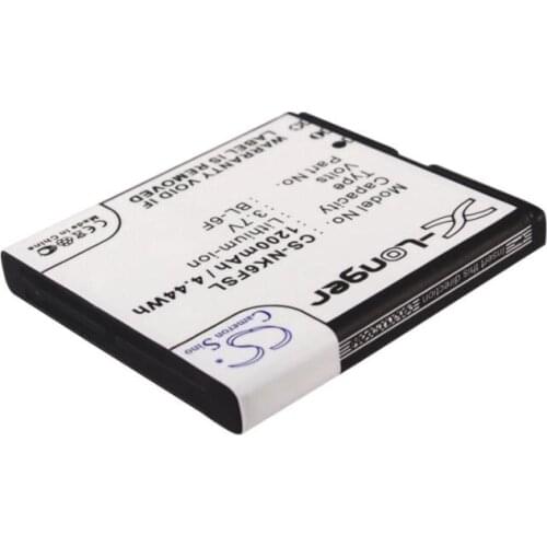 Cameron sino 1200mah battery for Fit Model BLU Cubo N6F10T for NOKIA N78 N79 N95 8GB BL-6F for VIBO A688