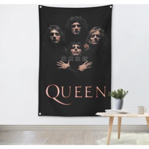 QUEEN Music Band Banners Wall Flags Tapestry Cloth Art Bar Cafe Hotel Theme Background Decoration