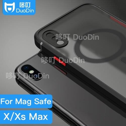 New Mag Safe Magnetic Adsorption Magnet iPhone X Xs Max Anti-Drop Transparent Matte Protection Soft Protection Mobile Phone Case